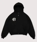 99 Based Antiq Logo Zip Hoodie Black (1)