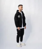 99 Based Antiq Logo Zip Hoodie Black (3)