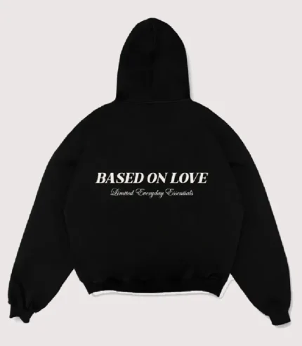 99 Based Antiq Logo Zip Hoodie Black (5)