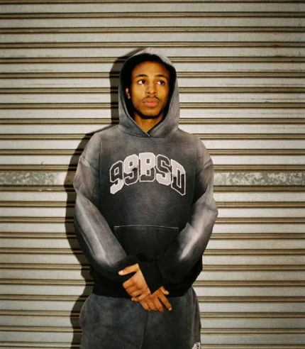 99 Based Deconstructed Hoodie [Faded Black] (4)