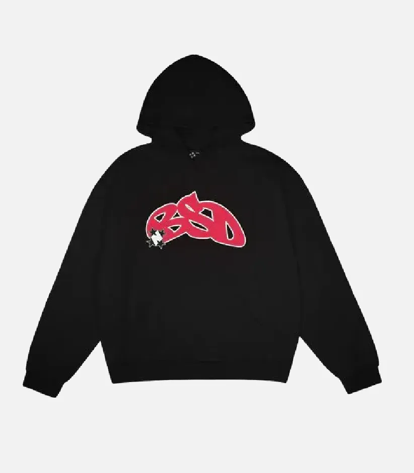 99 Based Harajuku Star Printed Hoodie Black (2) 99 Based Harajuku Star Printed Hoodie Black (2)
