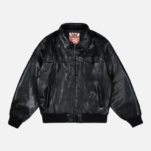 99Based Leather Jacket Black (4)