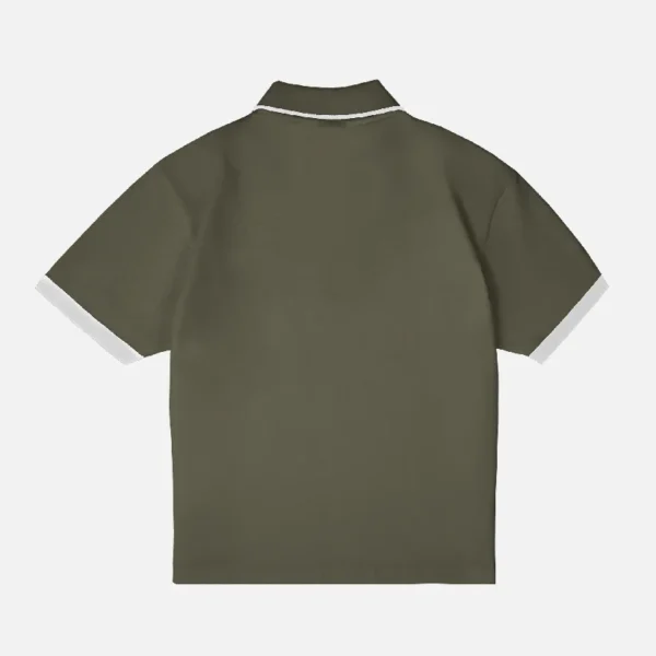 99Based Polo T Shirt Olive (3)