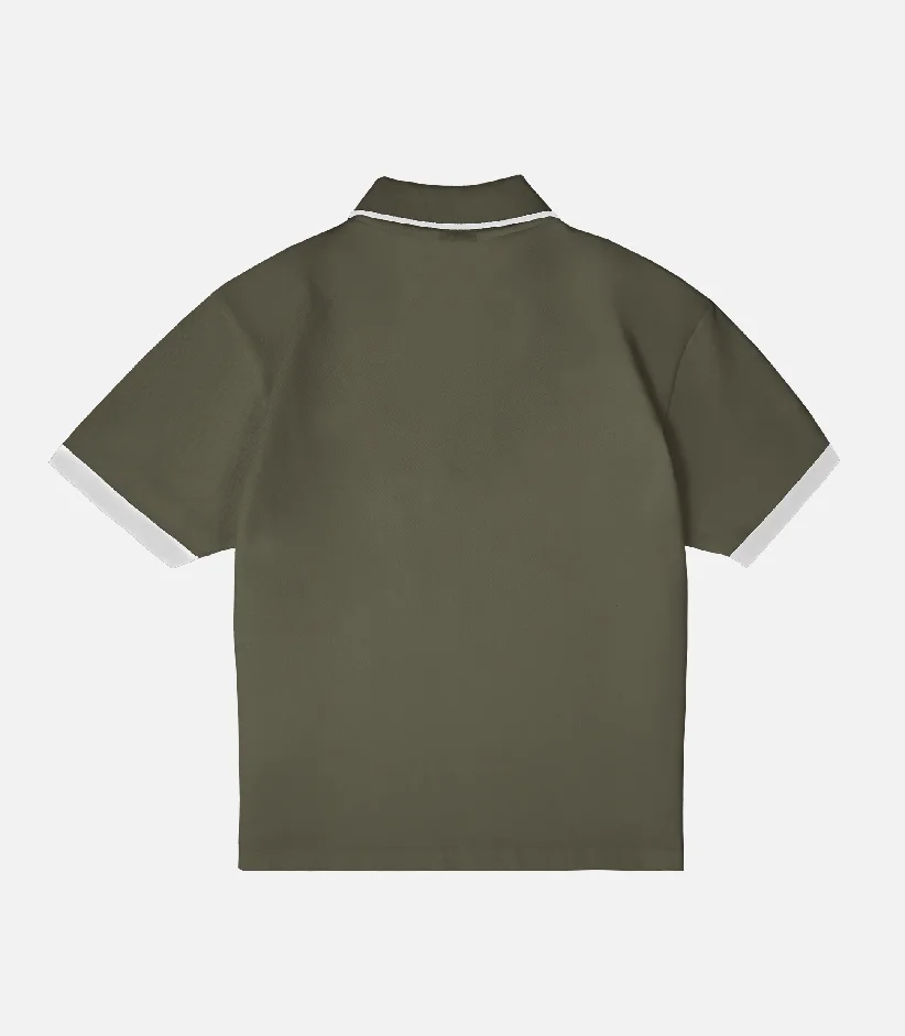 99Based Polo T Shirt Olive (3)