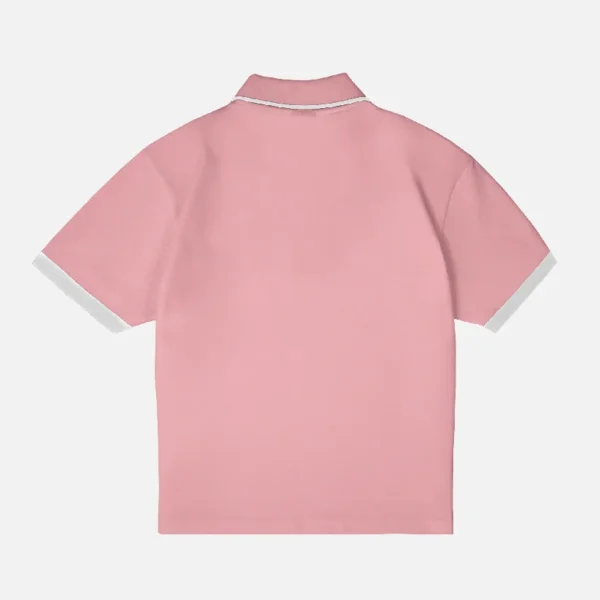 99Based Polo T Shirt Pink (2)