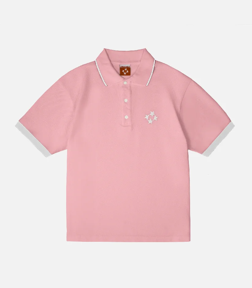 99Based Polo T Shirt Pink (3)