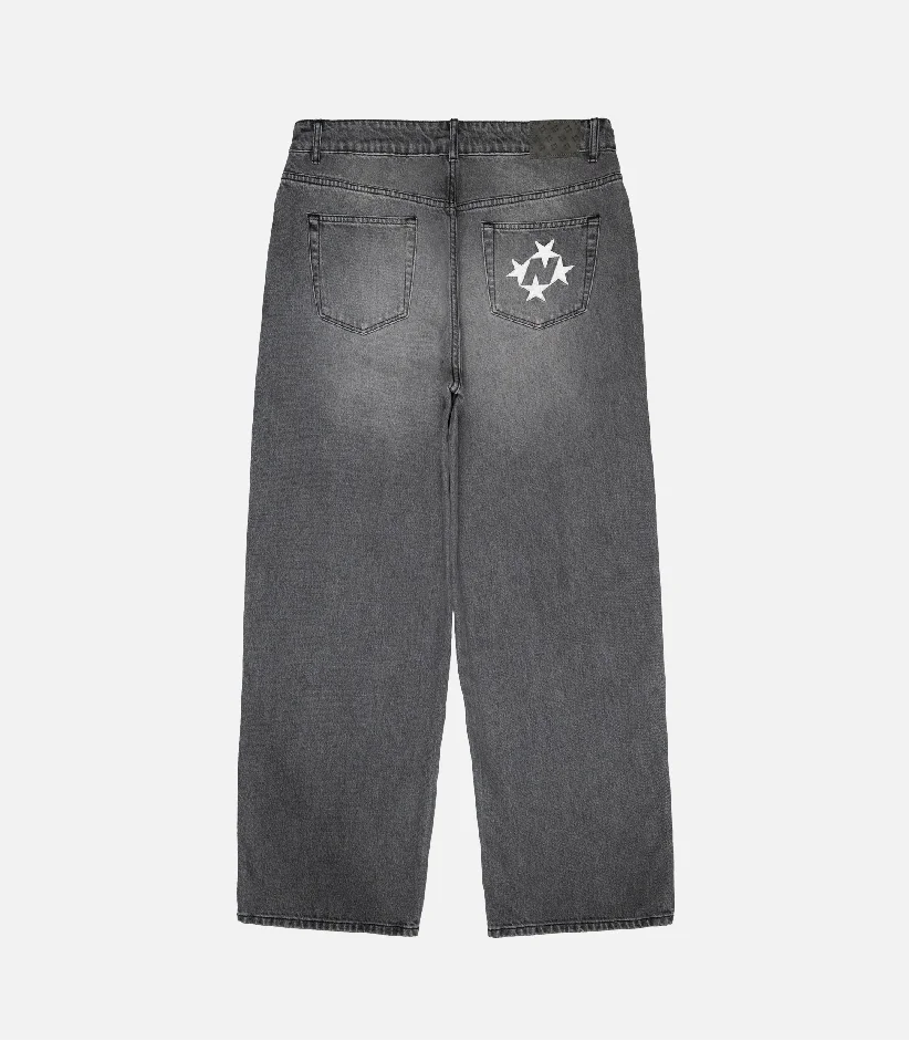 99Based Shining Stars Jeans Washed Grey (3)