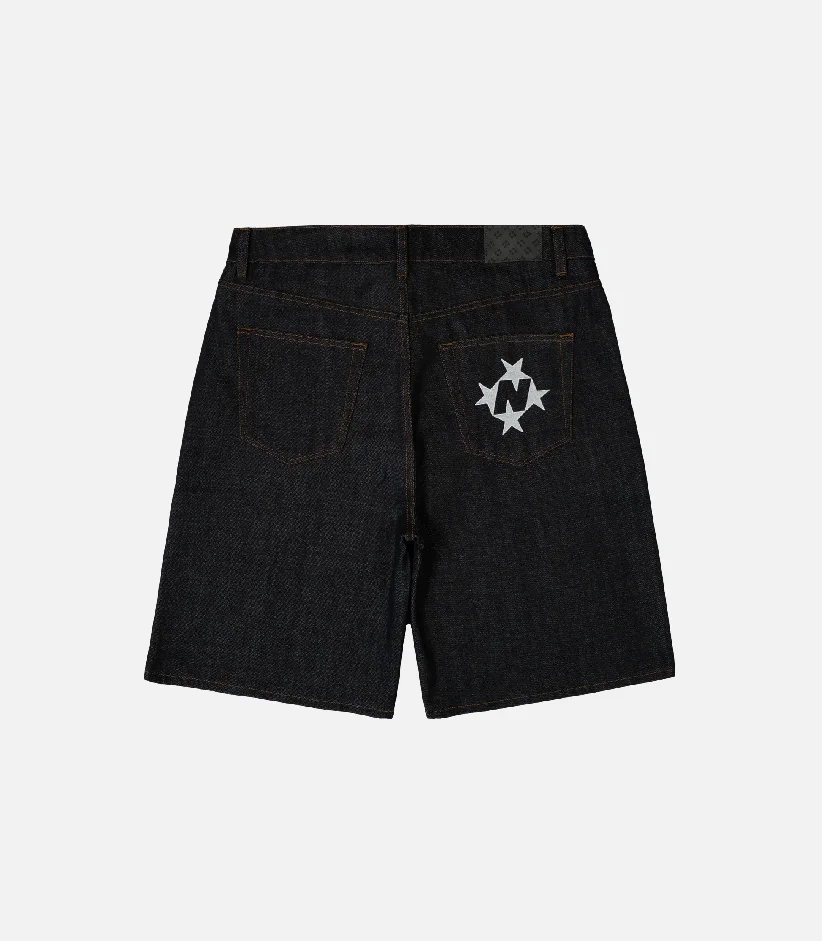 99Based Shining Stars Shorts Black (4)