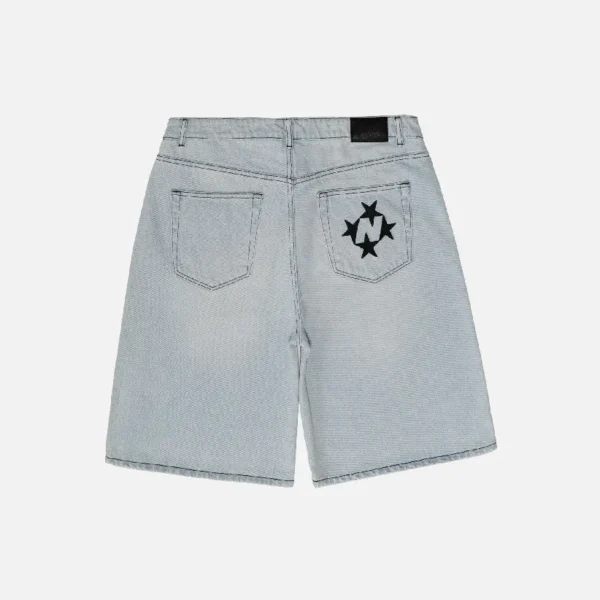 99Based Shining Stars Shorts Light Blue (3)