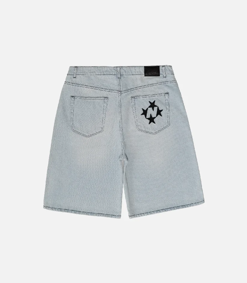 99Based Shining Stars Shorts Light Blue (3)