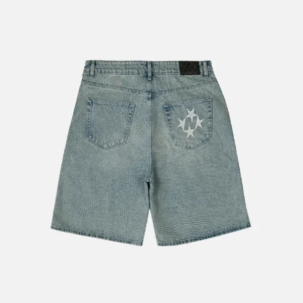 99Based Shining Stars Shorts Old Light Blue (3)