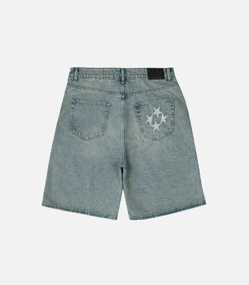 99Based Shining Stars Shorts Old Light Blue (3)