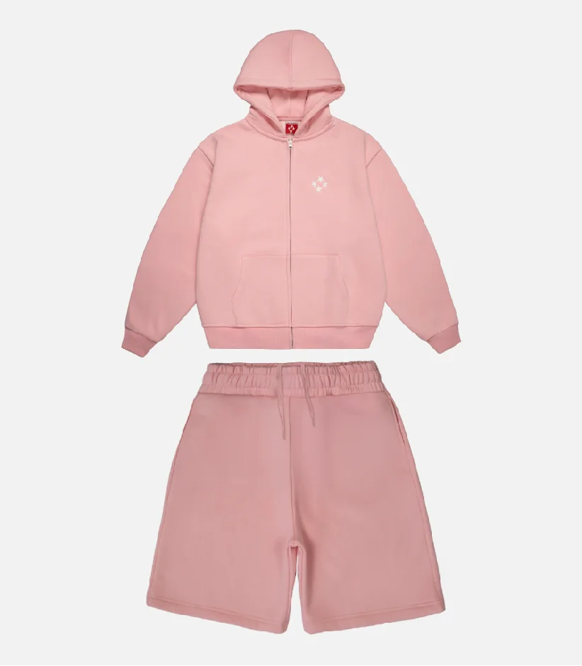 99Based Short Tracksuit Pink (2)