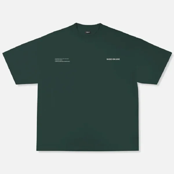 99Based Signature T Shirt Green (2)