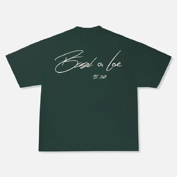 99Based Signature T Shirt Green (3)