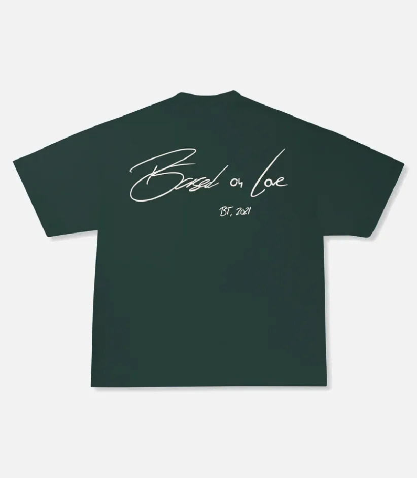 99Based Signature T Shirt Green (3)
