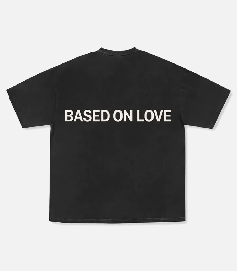 99Based T Shirt Based on Love Black (2)