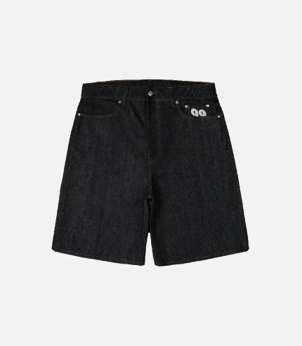 99 BASED Shining Stars Jorts Black (1)