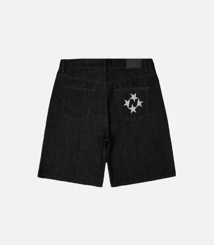 99 BASED Shining Stars Jorts Black (5)