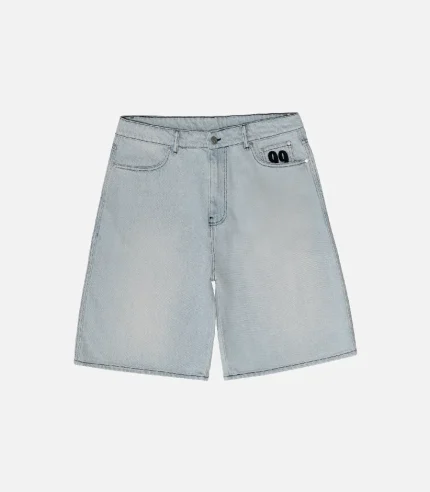 99 BASED Shining Stars Shorts Light Blue (4)