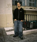99BASED Baggy Jeans Washed Grey (1)
