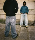 99BASED Baggy Jeans Washed Grey (2)