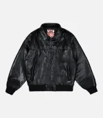 99BASED Leather Jacke Black (1)