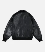 99BASED Leather Jacke Black (4)