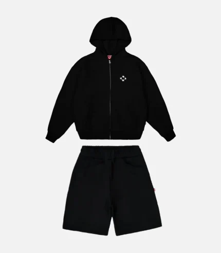 99BASED Short Tracksuit Black (4)