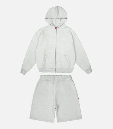 99BASED Short Tracksuit Grey (1)