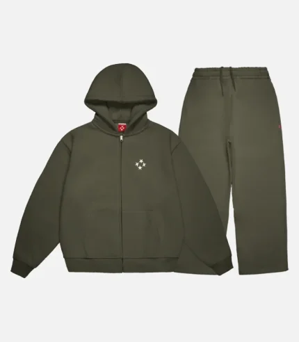 99BASED Tracksuit Olive (1)