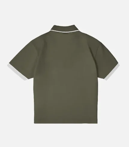99based polo t shirt olive (2)