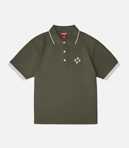 99based polo t shirt olive (3)